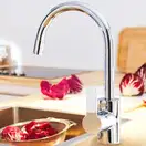Змішувач для умивальника Grohe Eurostyle Cosmopolitan з донним клапаном, хром (23043002)