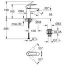 Grohe Start Смеситель для раковины S-Size, хром (23550002)