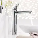 Смеситель для раковины высокий Grohe Eurostyle (цвет - хром), без донного клапана (23570003) фото 4 Aquada.com.ua