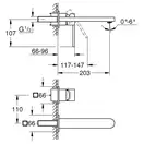 Grohe Plus Смеситель для раковины, L-Size, хром (29306003)
