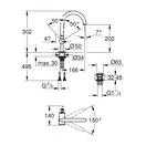 Змішувач для раковини Grohe Atrio L-Size (32042003)