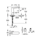 Змішувач для умивальника Grohe Eurosmart L-Size Cosmopolitan E 6V, хром (36422000)