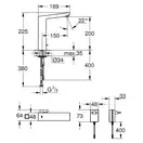 Інфрачервоний змішувач для раковини 1/2 GROHE Eurocube E 6V (36441000)