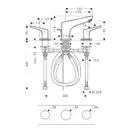 Hansgrohe Focus E 100 Змішувач для умивальника, хром (31937000)