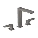 Змішувач для умивальника на 3 отвори Hansgrohe Metropol 160 із зливним клапаном Push-Open, чорний хром (32515340)
