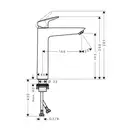 Hansgrohe Logis 190 Змішувач для умивальника, хром (71091000)