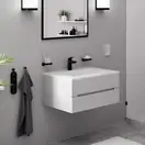 HANSGROHE Logis 100 Змішувач для раковини, чорний матовий (71100670)