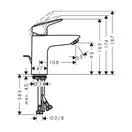 Hansgrohe Logis 100 Змішувач для умивальника, хром (71105000)
