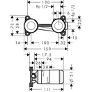 Hansgrohe Novus Змішувач для умивальника, хром (71127180)