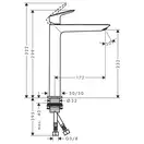 Hansgrohe Logis Fine Змішувач для раковини, чорний матовий (71258670)