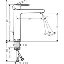 Hansgrohe Vernis Blend Змішувач для умивальника, чорний матовий (71552670)