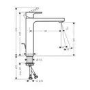 Hansgrohe Vernis Shape 190 Змішувач для умивальника, чорний (71562670)