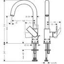 Hansgrohe Vernis Shape 200 Змішувач для умивальника, хром (71564000)