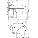 Hansgrohe Vernis Shape Змішувач для умивальника, чорний (71578670)