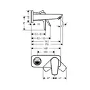 Hansgrohe Talis E Змішувач настінний, хром (71732000)