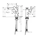 Hansgrohe Talis E 150 Змішувач для умивальника, бронза (71754140)