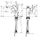Смеситель для раковины Hansgrohe Talis E (цвет - белый матовый), с донным клапаном (71754700) фото 2 Aquada.com.ua