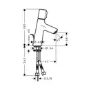 Hansgrohe Talis Select S 80 Змішувач для умивальника, хром (72040000)