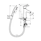 Hansgrohe Talis Select S Змішувач для умивальника, хром (72290000)