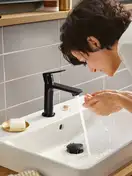 Hansgrohe Rebris E 110 Змішувач для умивальника, Matt Black (72557670)