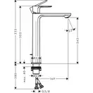 Hansgrohe Rebris S 240 CoolStart Змішувач для умивальника, хром (72580000)