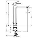 Hansgrohe Rebris E 240 CoolStart Змішувач для умивальника, хром (72581000)