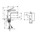 Hansgrohe Tecturis E 80 CoolStart Змішувач для раковини, хром (73002000)