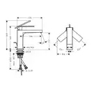 Hansgrohe Tecturis E Змішувач для раковини, бронза (73010140)