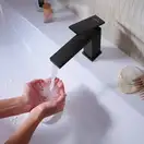Hansgrohe Tecturis E Змішувач для раковини, чорний матовий (73010670)