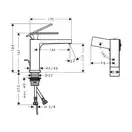 Hansgrohe Tecturis E Змішувач для раковини, хром (73014000)