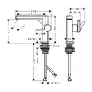 Hansgrohe Tecturis E Змішувач для раковини, бронза (73020140)