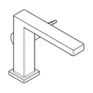 Змішувач для раковини 110 Fine CoolStart EcoSmart+ Hansgrohe Tecturis E (колір – білий матовий) без донного клапана 73021700