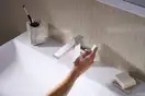 Змішувач для раковини 110 Fine CoolStart EcoSmart+ Hansgrohe Tecturis E (колір - хром), з донним клапаном 73023000