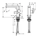 Hansgrohe Tecturis E Змішувач для раковини, чорний матовий (73023670)