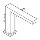 Hansgrohe Tecturis E Змішувач для раковини, чорний матовий (73023670)