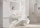 Змішувач для раковини 150 EcoSmart+ Hansgrohe Tecturis E (колір - хром), з донним клапаном Push-Open 73030000