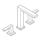 Змішувач для раковини 150 EcoSmart+ Hansgrohe Tecturis E (колір - чорний матовий), з донним клапаном Push-Open 73030670