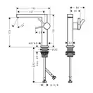 Hansgrohe Tecturis E 150 Fine Змішувач для раковини, чорний матовий (73040670)