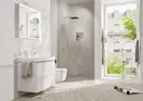 Змішувач для раковини 150 CoolStart EcoSmart+ Hansgrohe Tecturis E (колір - білий матовий), з донним клапаном 73053700