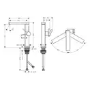 Hansgrohe Tecturis E 210 Змішувач для раковини, хром (73060000)