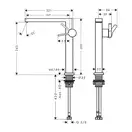 Hansgrohe Tecturis E Змішувач для раковини, білий матовий (73070700)