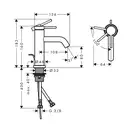 HANSGROHE Tecturis S Змішувач для раковини, матова бронза (73302140)