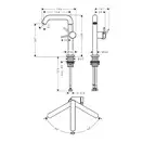 Hansgrohe Tecturis S Змішувач для раковини, чорний матовий (73360670)