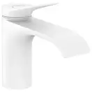 Смеситель для раковины Hansgrohe Vivenis (цвет - белый матовый), с донным клапаном (75010700) фото 1 Aquada.com.ua