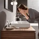 Змішувач для умивальника Hansgrohe Vivenis 110, білий матовий (75022700)