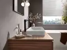 Смеситель для раковины высокий Hansgrohe Vivenis (цвет - чёрный матовый), с донным клапаном (75040670) фото 2 Aquada.com.ua
