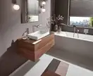 Смеситель для раковины высокий Hansgrohe Vivenis (цвет - хром), без донного клапана (75042000) фото 2 Aquada.com.ua