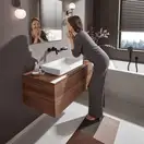 Hansgrohe Vivenis Змішувач для умивальника, чорний (75050670)