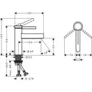 Hansgrohe Finoris 100 Змішувач для умивальника, хром (76010000)