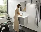Смеситель для раковины Hansgrohe Finoris (цвет - хром), с донным клапаном Push Open (76010000) фото 4 Aquada.com.ua